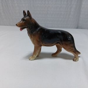 Vintage Made In Japan Porcelain 4 1/2 Inch German Shepard Figurine